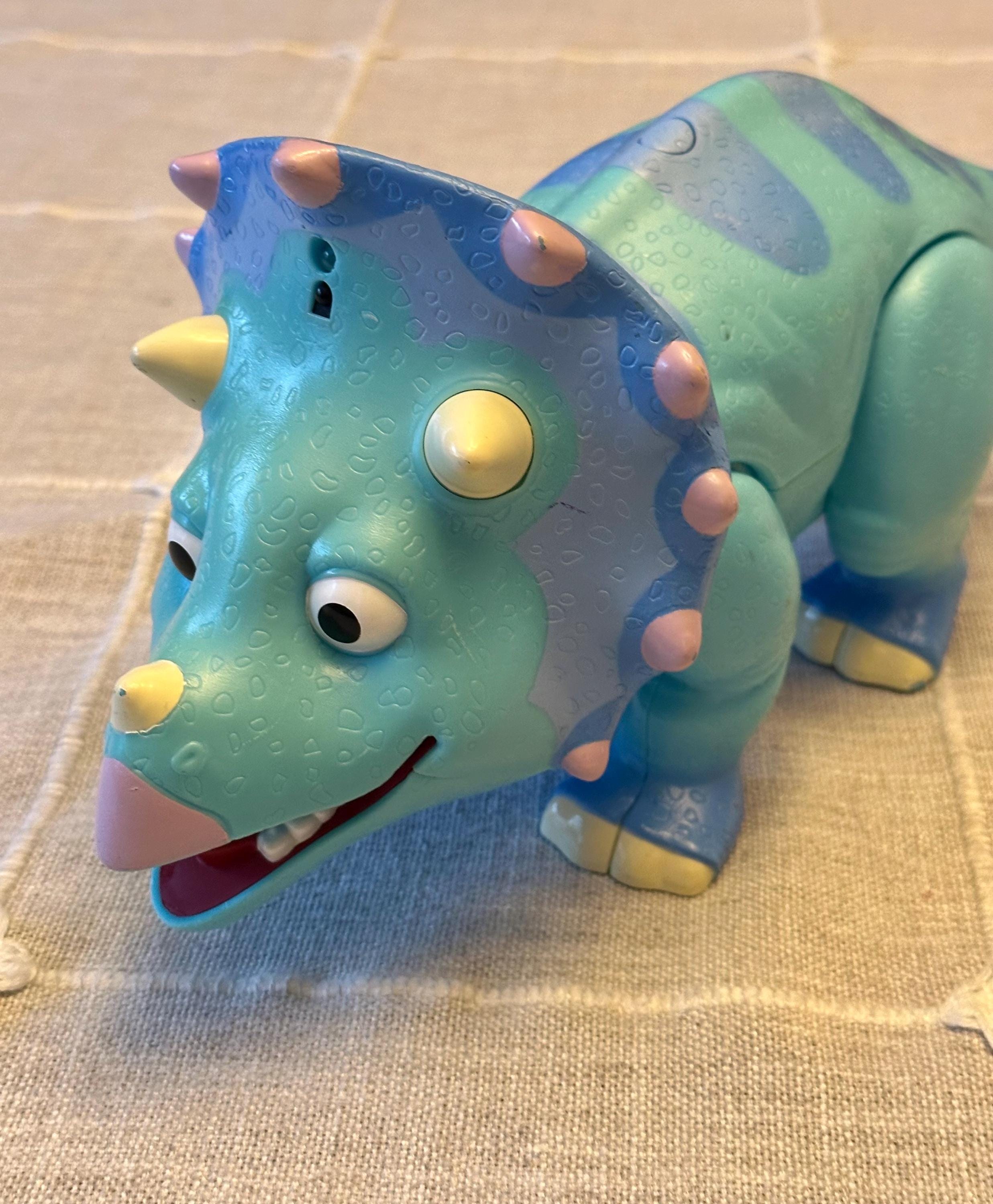 PBS Jim Henson Dinosaur Train "Tank" Triceratops Interactive Talking Toy WORKS