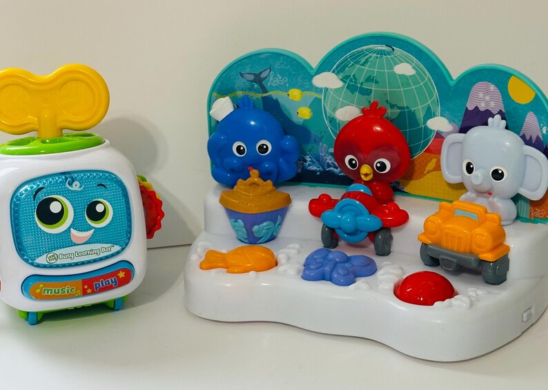 Leap Frog Busy Learning Bot and Baby Einstein Move & Discover Pals image 1