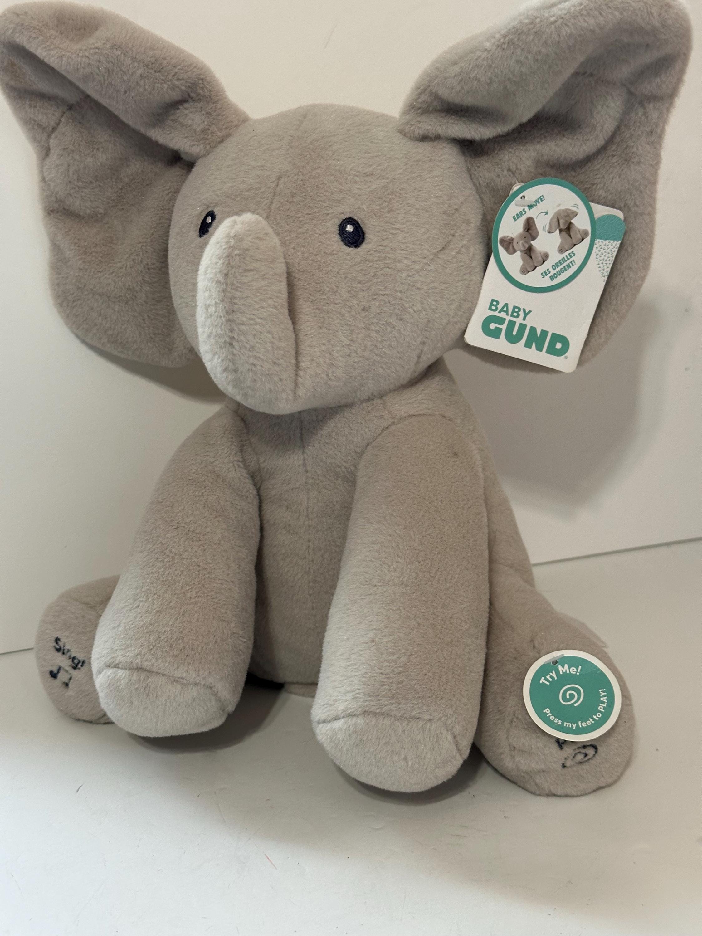 GUND Tuckerson Elefante Di Peluche Con Arachide – 33 Cm – Morbido, Età 1+