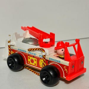 Vintage Fisher Price 1960 Era Fire Engine 720