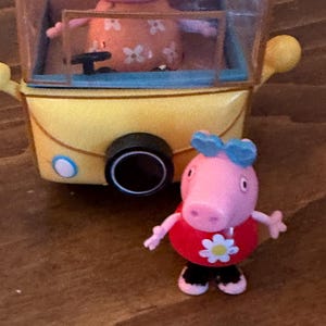 Vintage Peppa Pig 2003 Little Campervan and 3 Figures Rare 2003