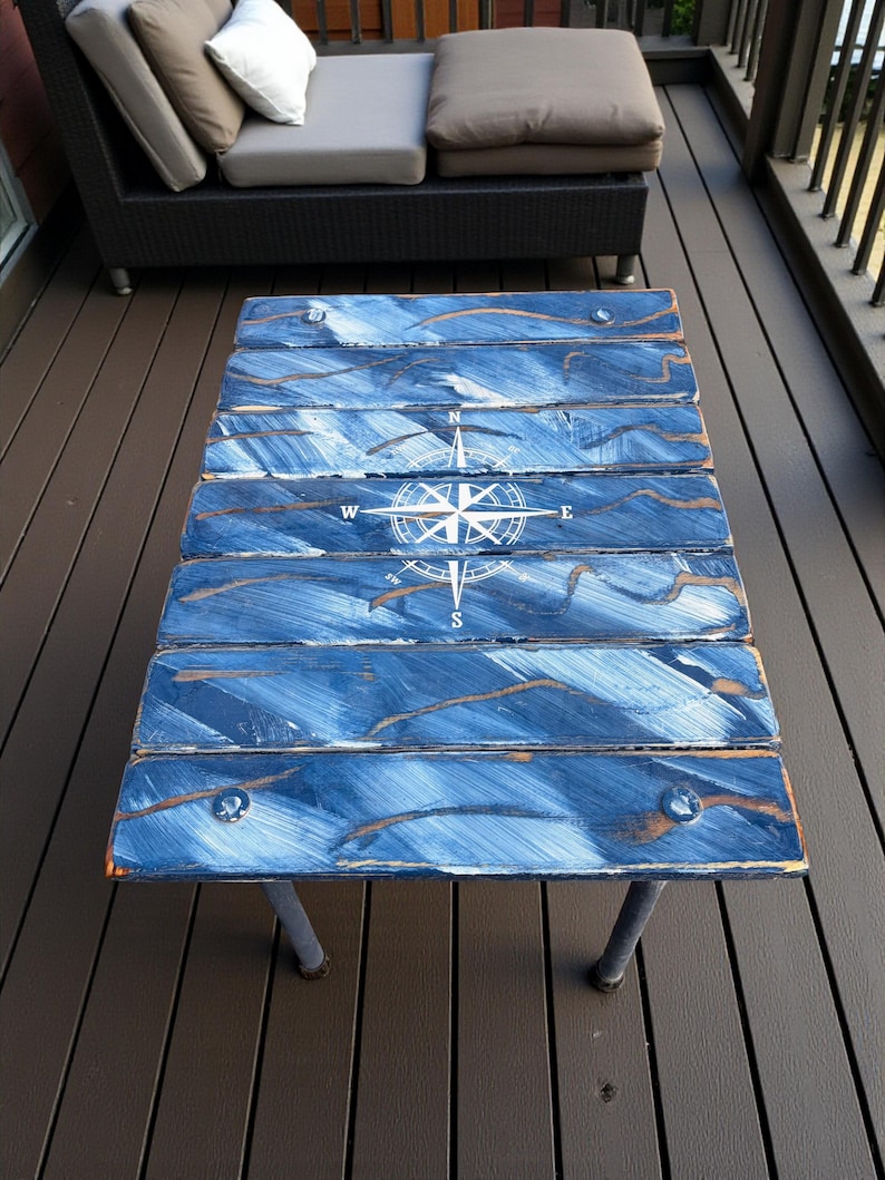 Beach Roll-up Table in a Bag | Blue Compass Cedar Folding Table ...