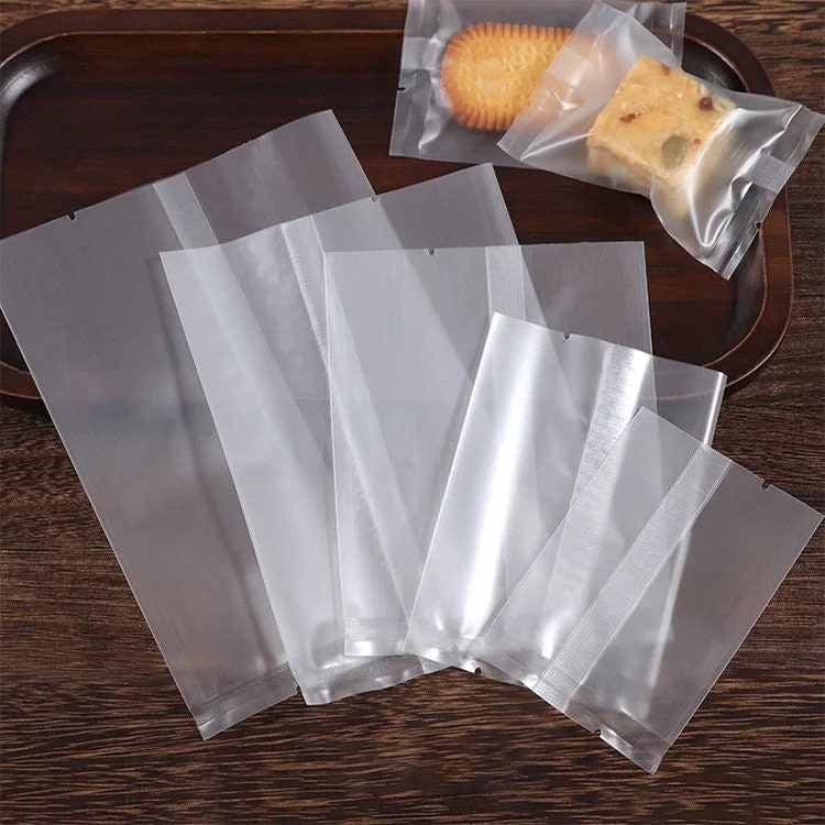 Clear Frosted Plastic Gift Bags, Wine 5x3x13, 200 Pack, 3 mil
