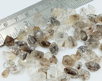 10 stycken naturlig Herkimer diamantterminerad kvarts storlek 14-16 MM grov smyckestillverkning rå ädelsten fantastisk kvalitet grov handslipen sten