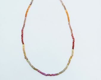 4 Inch strand Natural Tunduru Sapphire Faceted Rondelle Beads, 2 to 5 mm Approx, Women Jewelry Making Earring Crystals Gemstone Jewelry