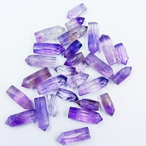 AAA Natural Pink Amethyst Faceted Pointer Gemstone, Hand Carved Healing Crystal Wands Mini Tower Crystal Point, Jewelry Making Pendant