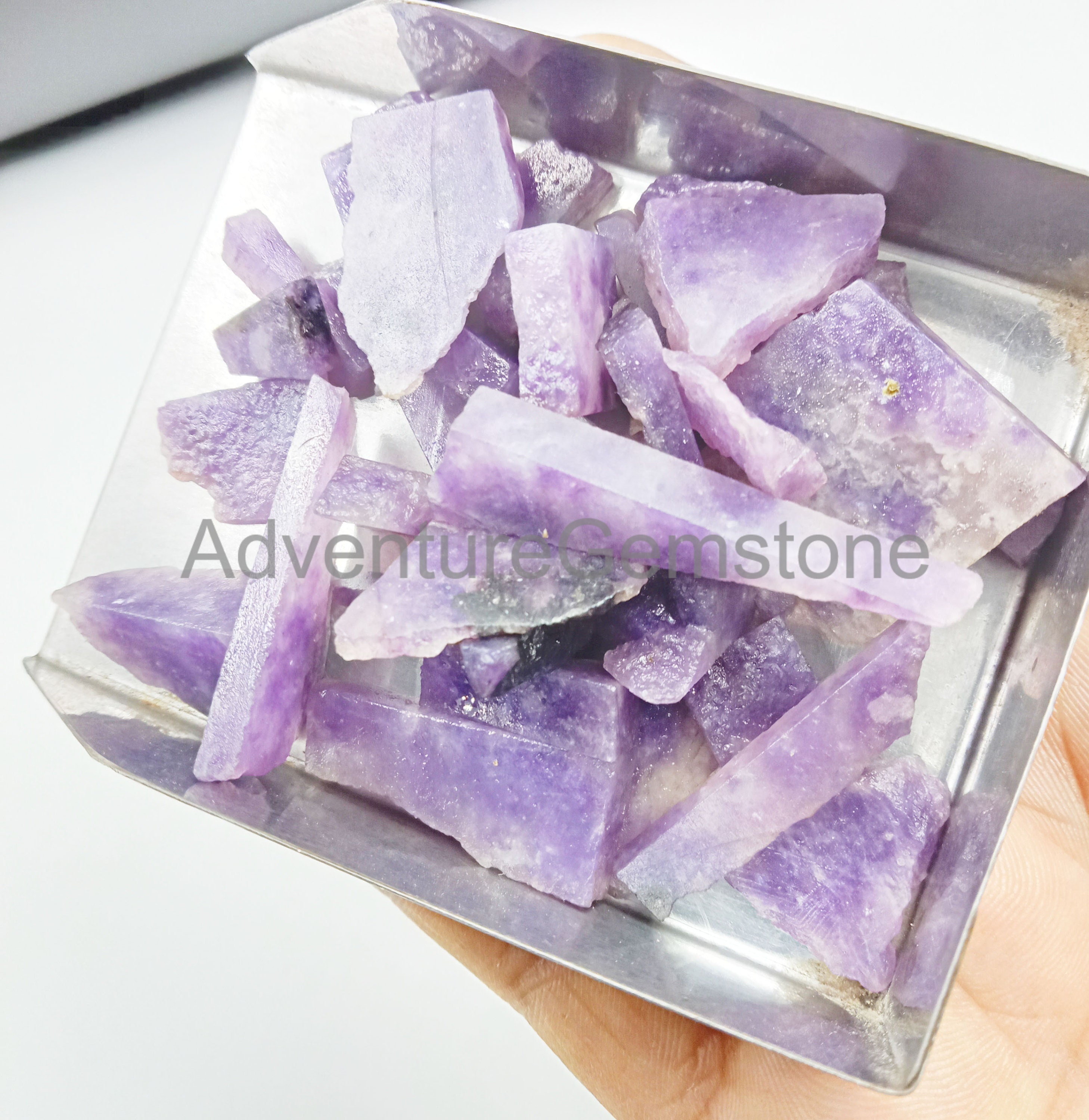 10個入り レピドライト原石 12-20 MM 未加工、天然レピドライト原石 未