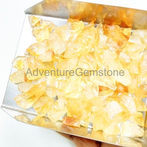 50 Pieces Natural Citrine Stone Raw Size 4-6 MM Yellow Citrine Cluster Raw Healing crystal stones,Loose citrine,rough citrine Wholesale