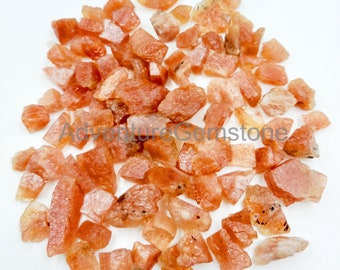 50 Pieces Tiny Sunstone Raw,Size 2-4 MM, Natural Sunstone Raw,Unpolished Gemstone Rough, Genuine Tiny Gemstone Raw, Rough Gemstone Bulk Raw