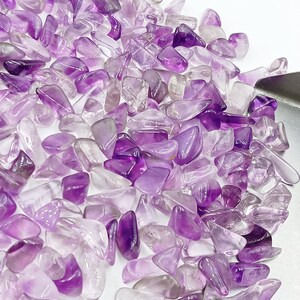 50 Tiny Raw Amethyst Gemstones: February Birthstone, Jewelry Making (2-4 MM)