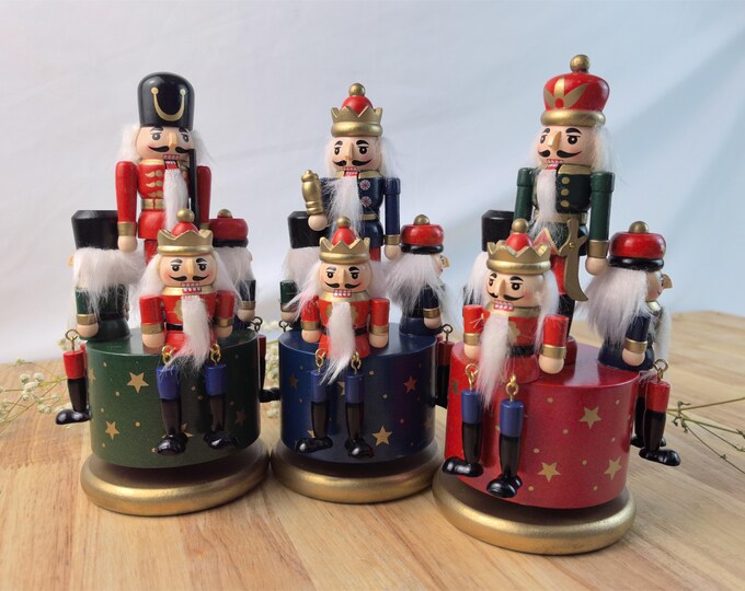 Vintage Christmas the Nutcracker Suite Animated Enesco Music Box 1986