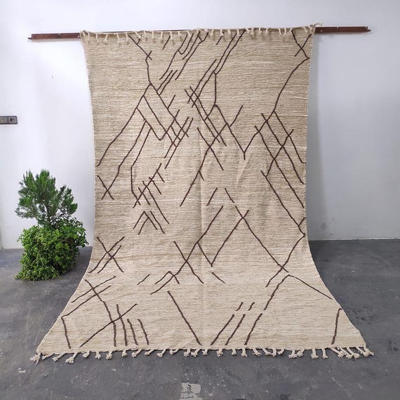 Authentic Hand-Woven Moroccan Kilim Rug - Traditional Tribal Artistry - 300×200 cm