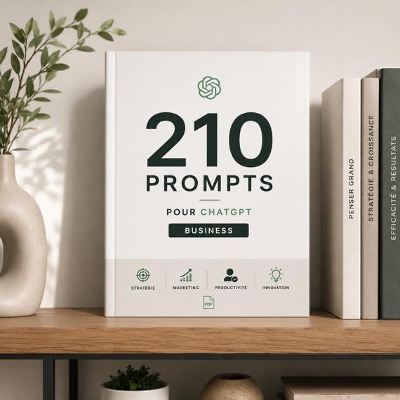 210 Prompts ChatGPT Business | Freelance · Trouver Clients · Vente · Business en Ligne | Pack Pro PDF