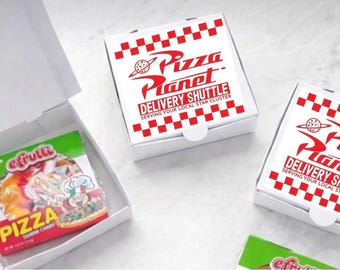 Pizza Planet Party Favors | Mini Gummy Pizza with Box | Pizza Theme Birthday Favor
