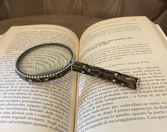 handmade magnifying glass made in Italy vintage design