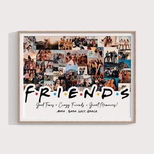 Best Friend Birthday Christmas Gift, Unique Gift For Bestie, Personalized Wall Art, Polaroid Poster with Photos