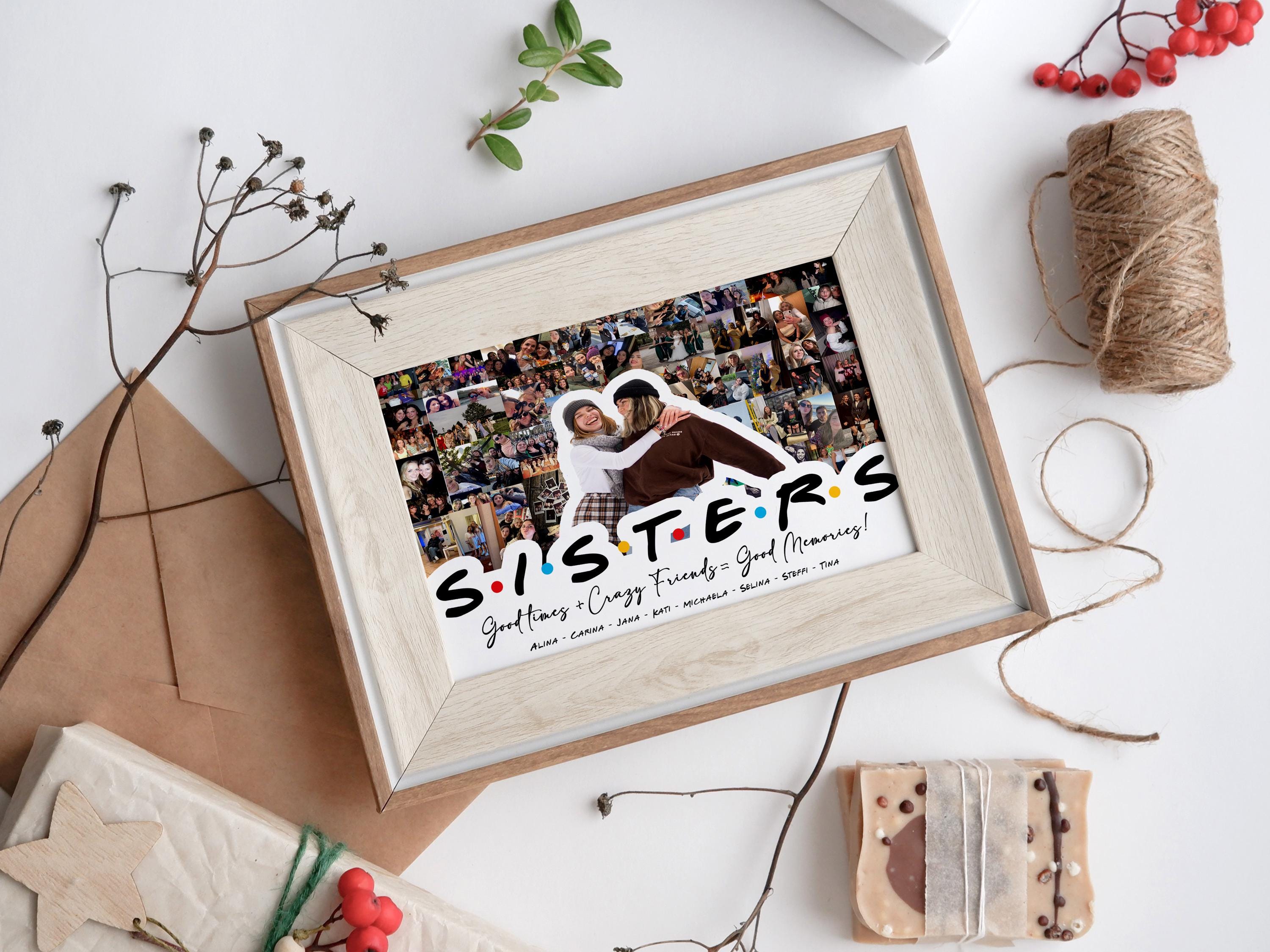 Personalised Sister Print Custom Gift for Sister Birthday Gift for Her ...
