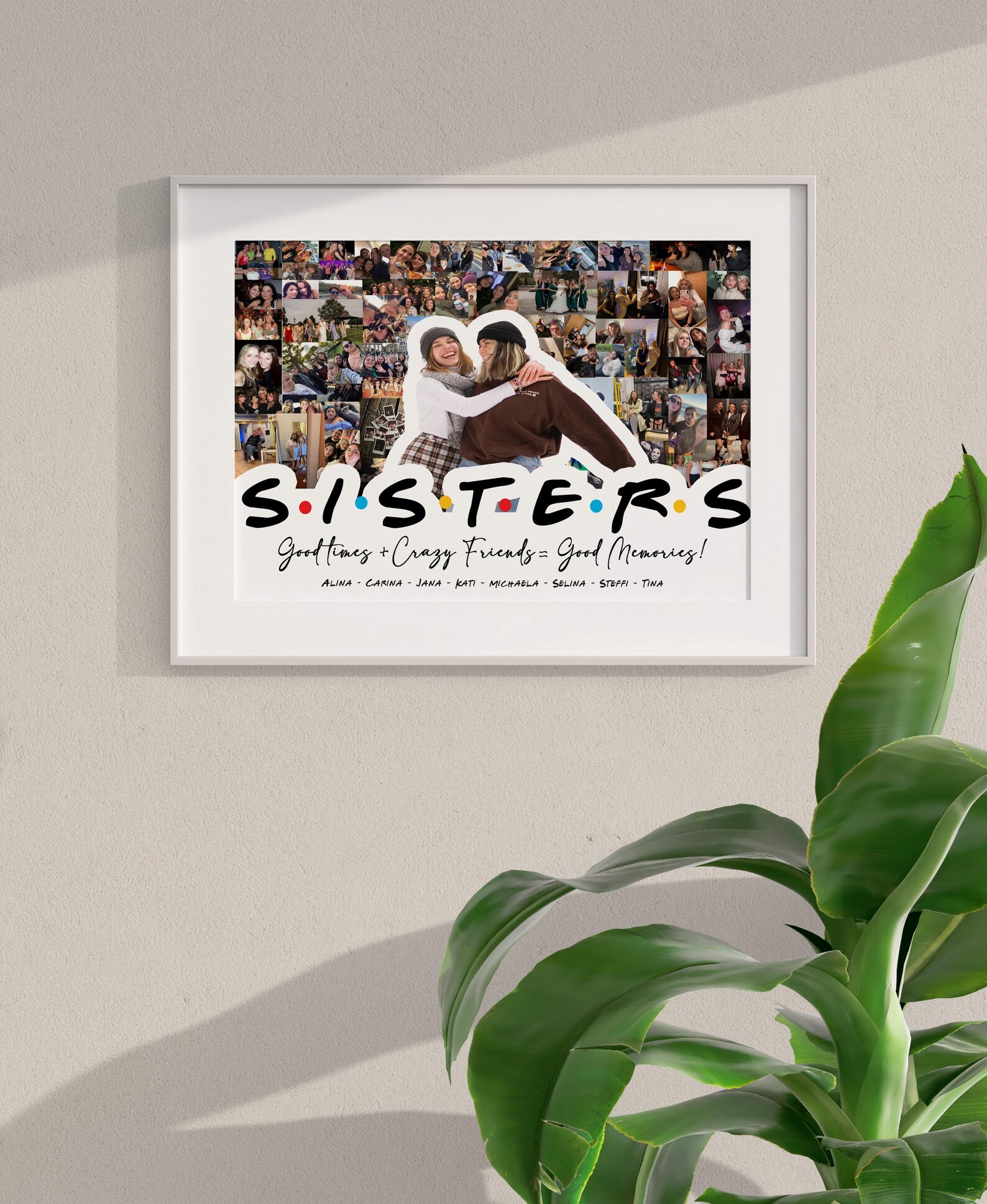 Personalised Sister Print Custom Gift for Sister Birthday Gift for Her ...