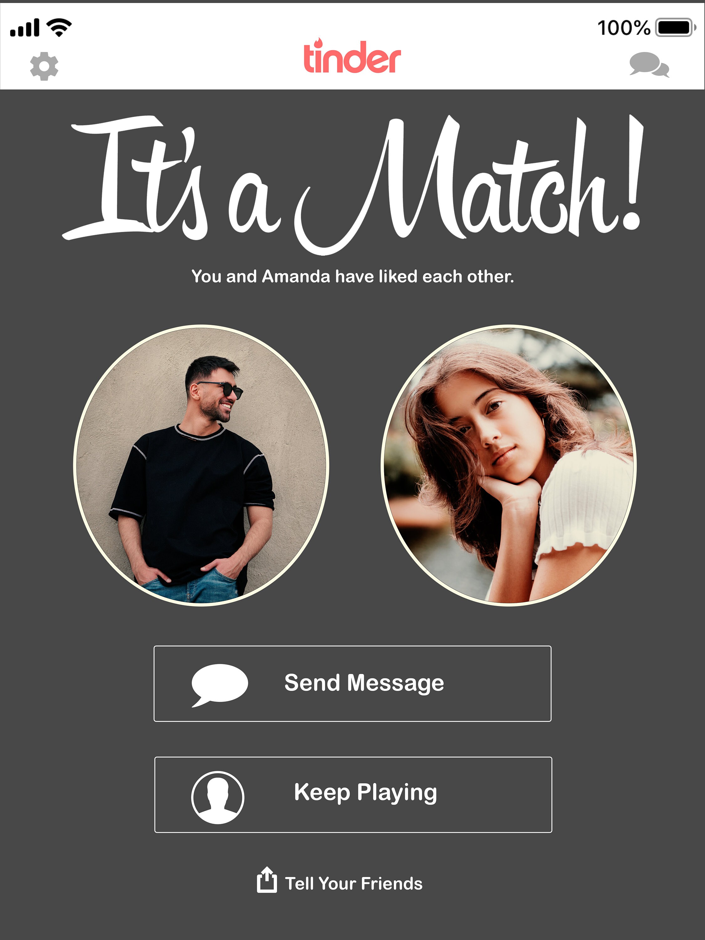 Tinder Gift Tinder Themed Personalized Perfect Match Love - Etsy