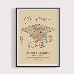 Mapa artístico de regalo de graduación de la facultad de derecho, impresión personalizada de graduado en derecho, decoración personalizada de título legal