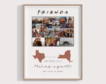 Best Friend Photo Collage Print | Personalized BFF Photo Collage | Best Friend Photo Gift | Bestie Custom Photo Collage | BFF Photo Gift