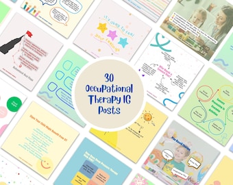 Occupational Therapy Instagram Templates: Child Development Posts
