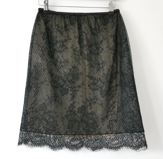 Gucci Tom Ford Spring 1999 Black Lace Skirt - Etsy