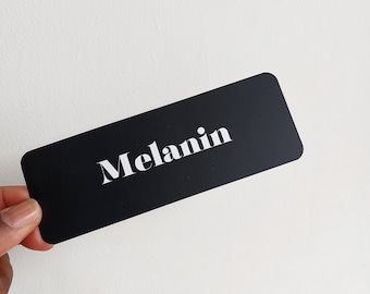Melanin bookmark- black bookmark - cute bookmark - black girl bookmark - gift for book lover