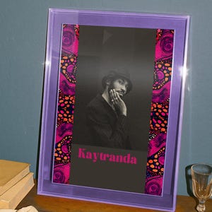 Kaytranda poster- black art print| afro wall art | black illustration| African art print | African digital art| African art