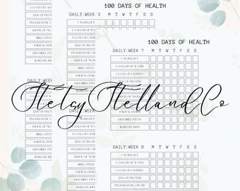 90 Day Challenge Daily Checklist - Etsy