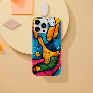 Popart Abstract iPhone or Galaxy Phone Case, Art, Abstract, Customize iPhone Case for iPhone14 13 12 11 Pro XR XS X