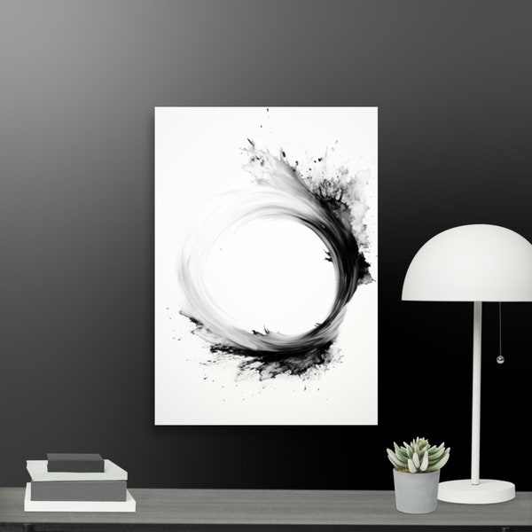 ENSO Circle Poster *Download File*, Zen Buddhism, Infinity, Art, Positive Energy