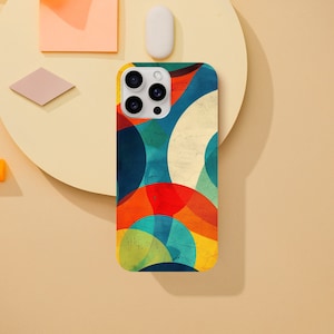 Abstracto Tre iPhone or Galaxy Phone Case, Abstract, Art, Oldschool Customize iPhone Case for iPhone14 13 12 11 Pro XR XS X