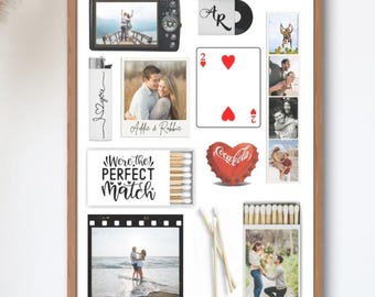 Custom Matchbook Poster Template: Personalized Printable Wall Art (Digital Download)