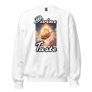 Kätzchen und Cheezburger Divine Taste Cat Unisex Sweatshirt