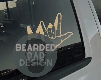MW decal - Hand gesture decal - Country decal