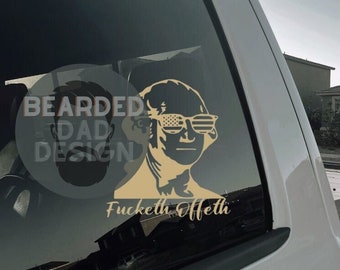 Conservative decal - Fucketh Offeth Decal - Patriotic Decal