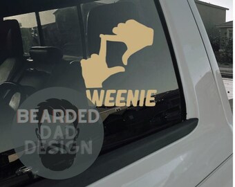 L7 Weenie Decal - Funny Decal