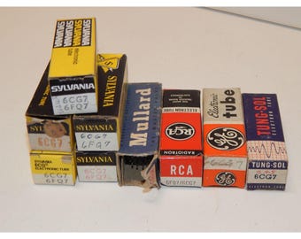 Vintage 6cg7 / 6fq7 Mullard Vorstufenröhre
