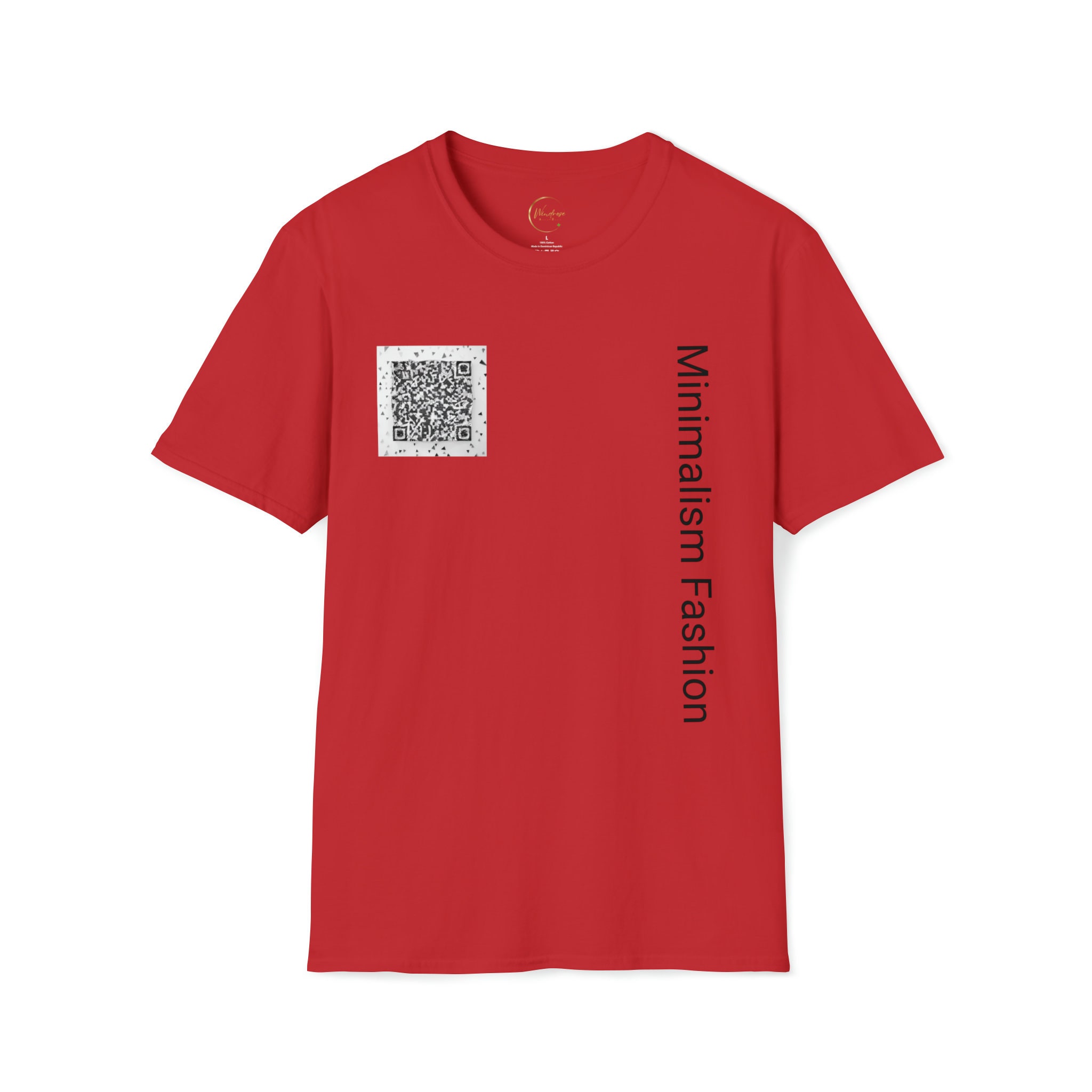 Minimalism Fashion Style 01 Cotton Tee QR Code Collection - Etsy