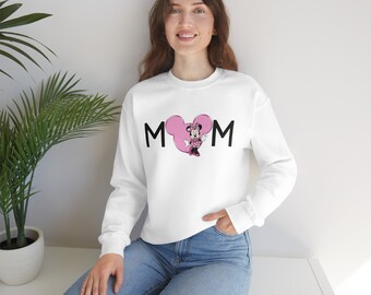 Sudadera de mamá de Minnie Mouse, sudadera de Minnie, sudadera de mamá de Disney, sudadera de Disney para la abuela, sudadera de Minnie Mouse para ella