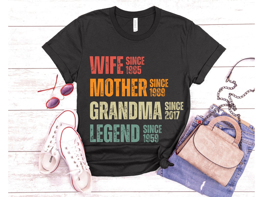 Personalized Mom Grandma Shirt, Mother's Day Shirt, Wife Mother Grandma ...