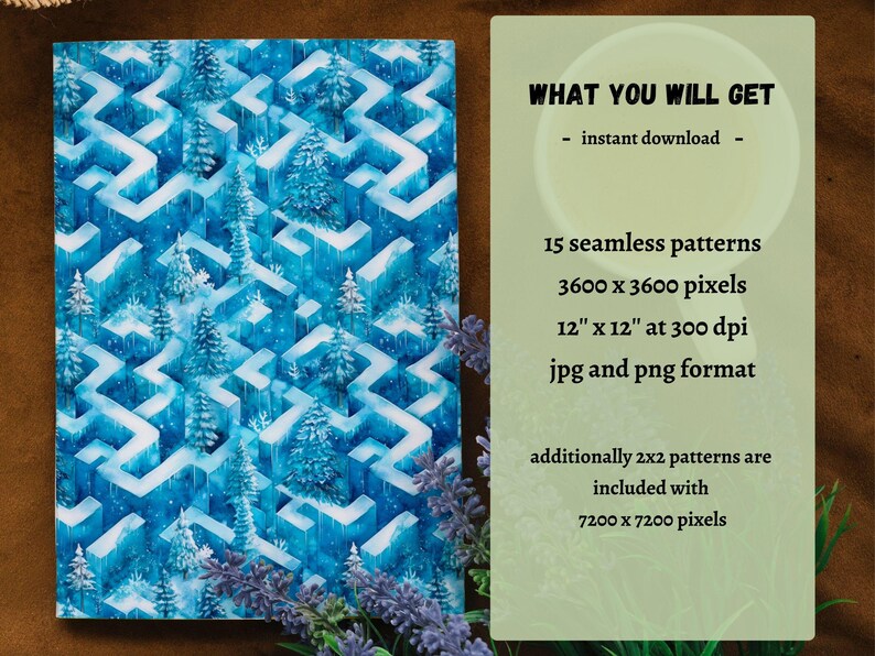 Mazes Digital Paper, 15 Seamless Patterns, Printable Scrapbook Paper ...