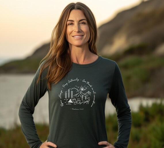 Long Sleeve Christian T-Shirt with Bible verse for Women Faith shirt Women Jesus shirt Women Christian Tee Women Christian Gift for her