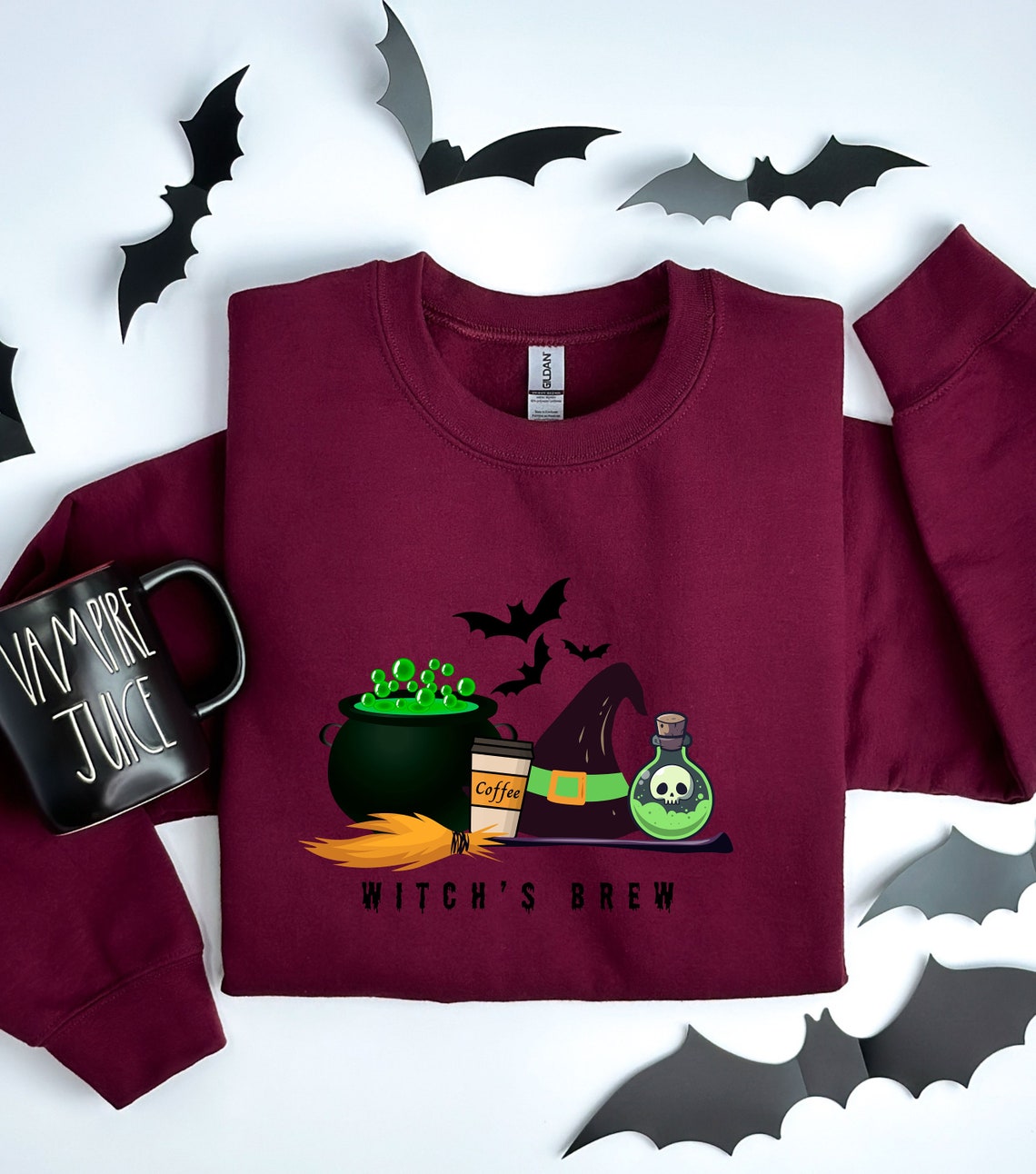 Witches Brew Oversized Sweatshirt - Ash main image 0