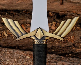 Handgjord Zelda Master Sword-replika, fullstor metall med slida