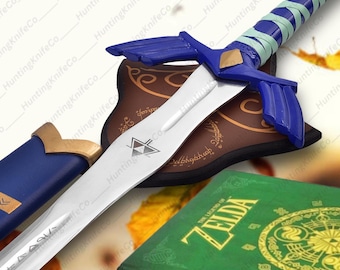 Handgjord Zelda Master Sword Metallreplika: Cosplay-rekvisita i full storlek