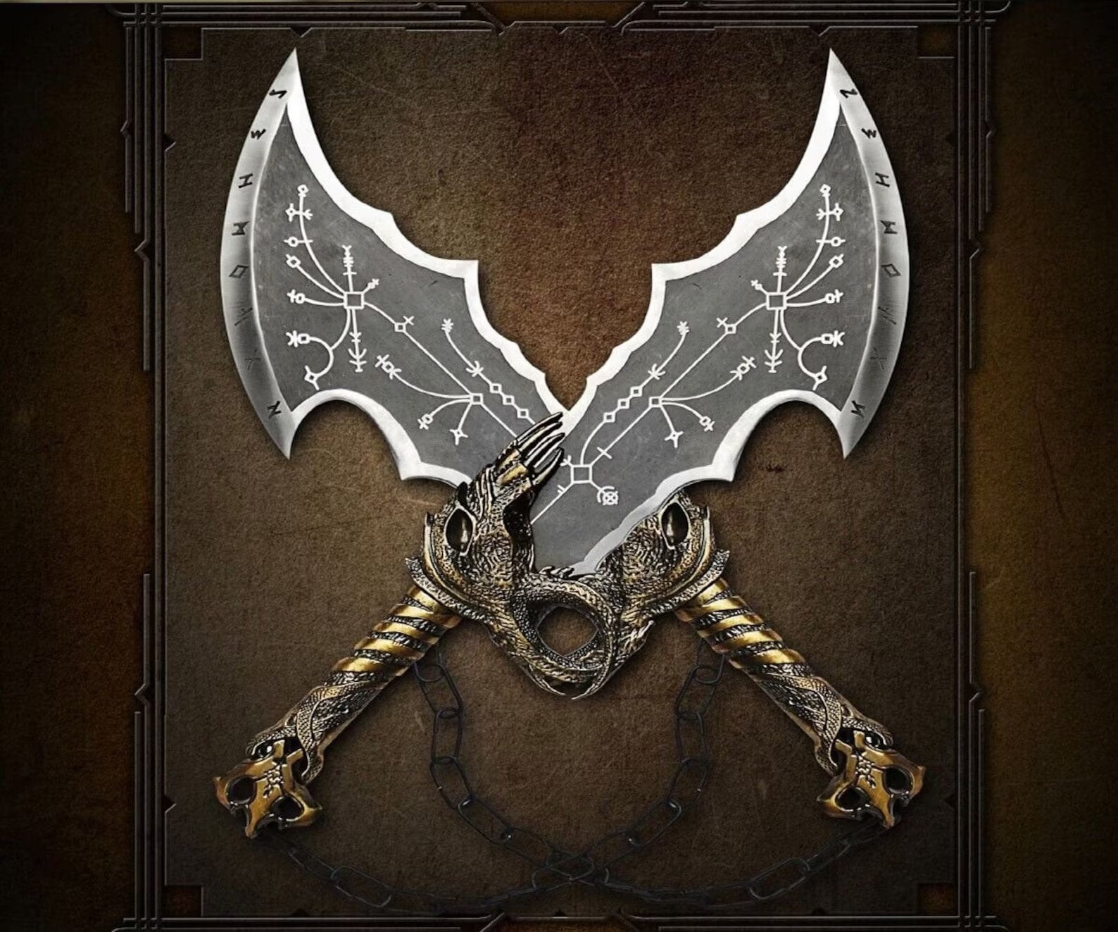 Kratos Leviathan Axe Blades of Chaos Blade of Exile Metal -  Israel