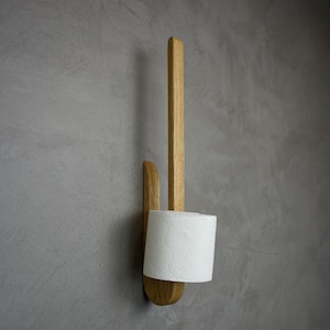 Minimalist bathroom oak wooden Towell Holder,  Bath Towel Rack, Handmade Functional Bathroom Rack in Scandinavian style, New Home Gift,