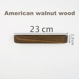 Modern wooden glasses hanger made from natural oak, no drill self adhesive mount, minimalist eyewear holder for bathroom, entryway or workspace, clean Nordic style design